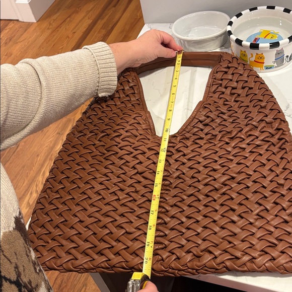 Anthropologie Brown Woven Tote Bag - Picture 7 of 10